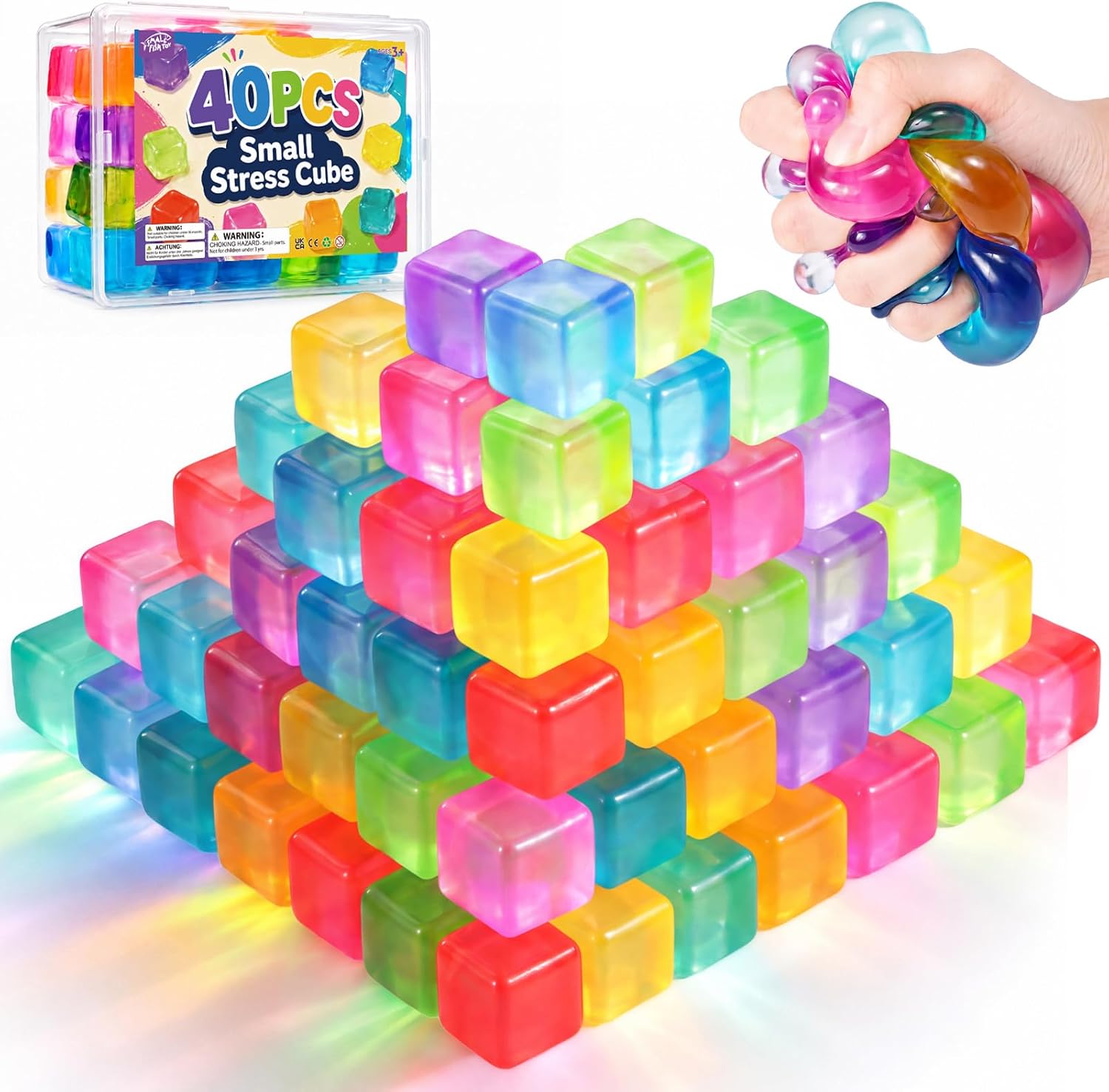40 Mini Stress Cubes Kids 18