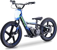 OLALA 340W Electric Dirt Bike for Kids 5-10: Aluminum Frame, 12MPH Max Speed, Disc Brakes, 16" Knobby Tires - Safe Racing Fun