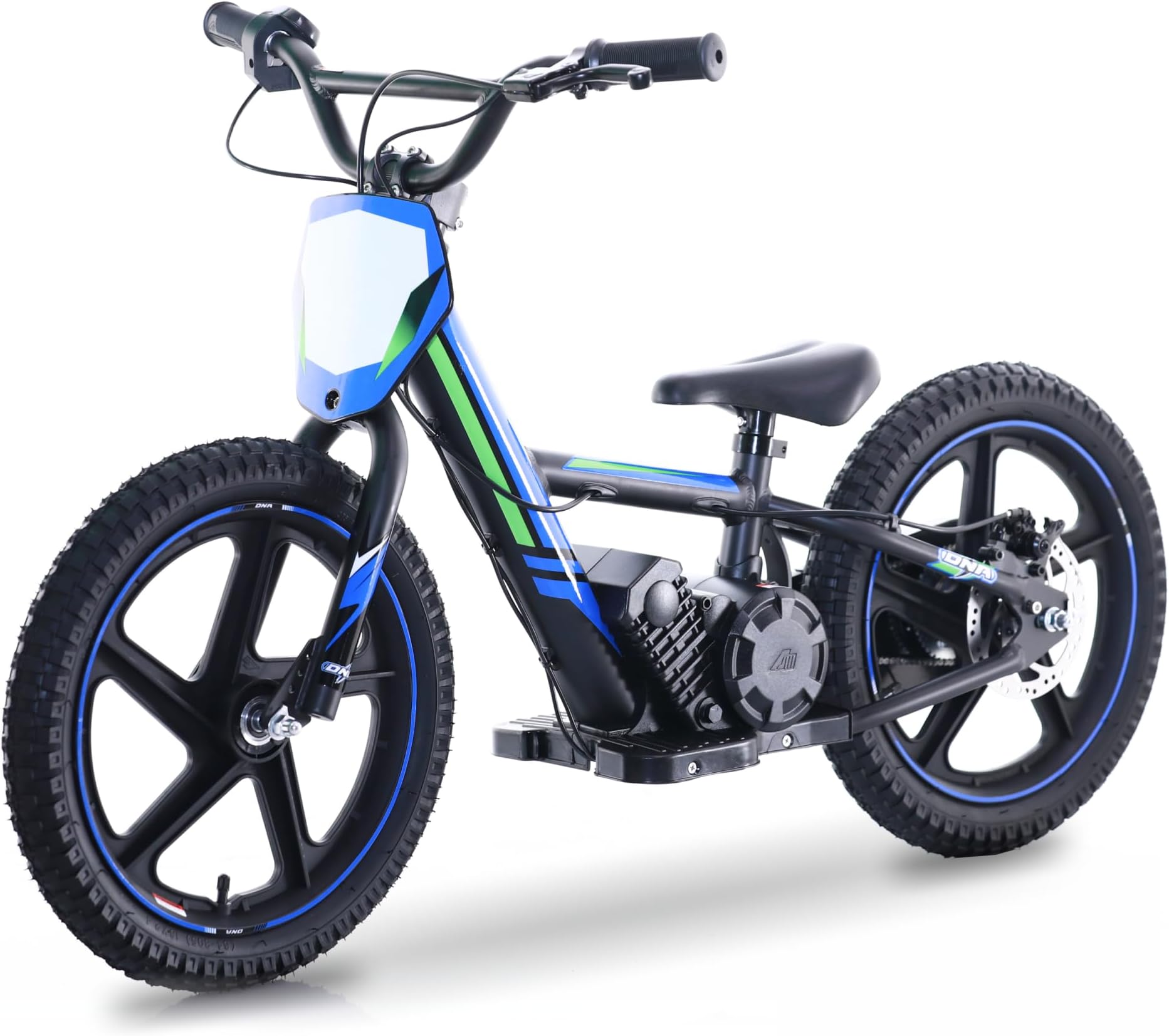 Electric Dirt Bike for Kids Aged 5-10, 340W Racing Grade Electric Motorcycle with Aluminum Frame, Up to 12MPH & 3 Speed Settings, Safe Disc Brakes, 16IN Knobby Tires