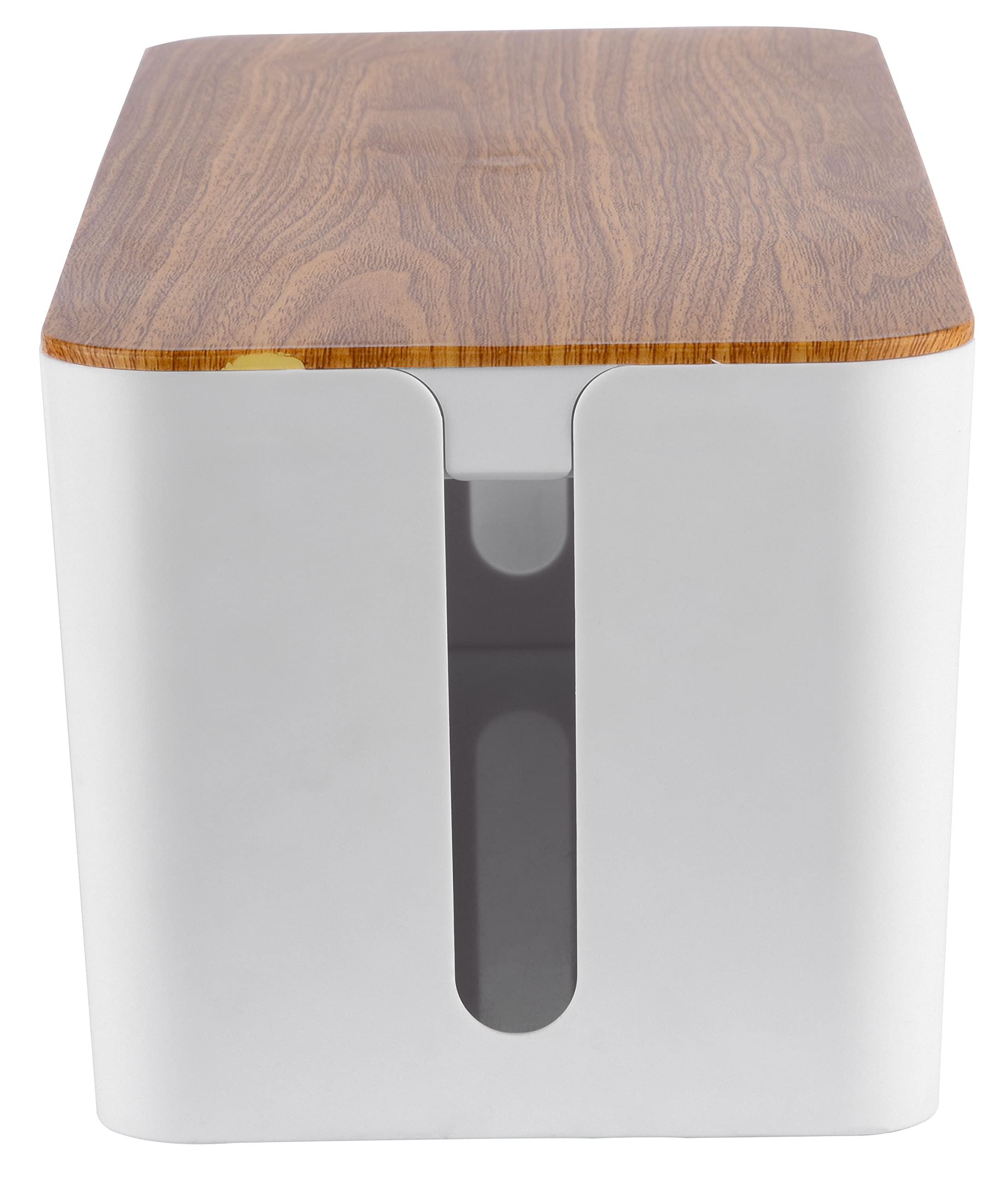 Electraline 300177 Pudełko Organizator Kable Z Multigniazdkiem, Biały