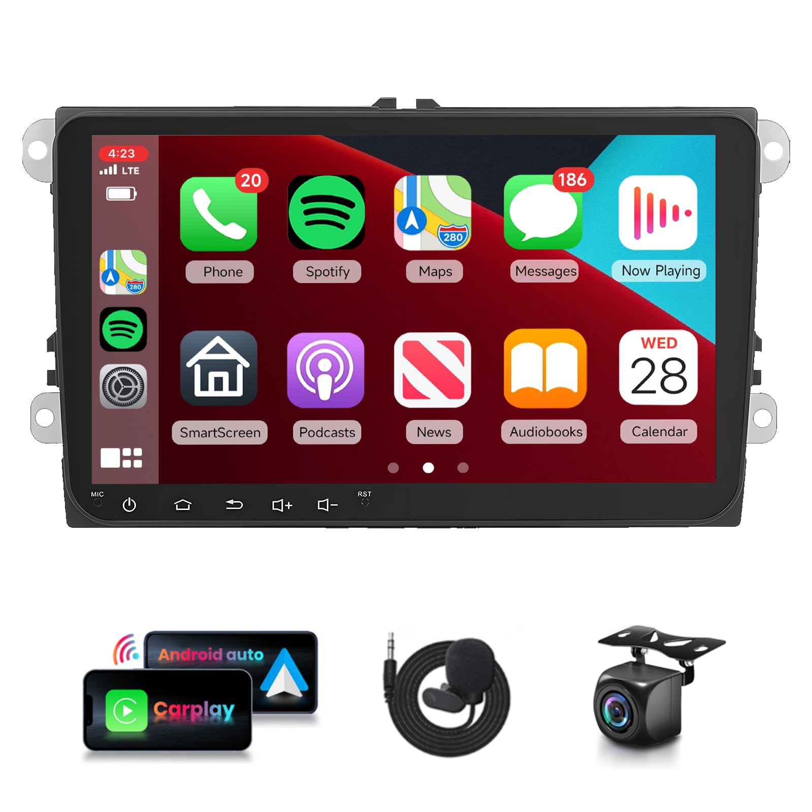 Amazon.com: 16EQ 2G 64G Car Stereo for VW Volkswagen Passat