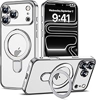 Vista 81 de Funda compatible con iPhone 12 con soporte de anillo magnético invisible [compatible con Mag-Safe] [Protector completo de lente de cámara] Funda