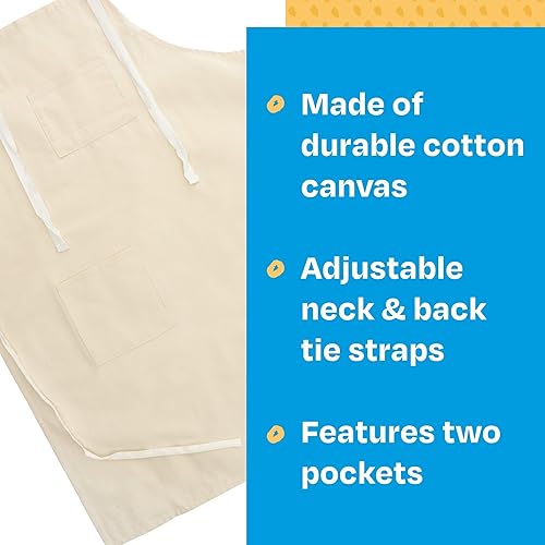 Miniatura 5 de Sax Diseña tu propio delantal de algodón, 34 x 24 pulgadas, color blanco roto - 1389273