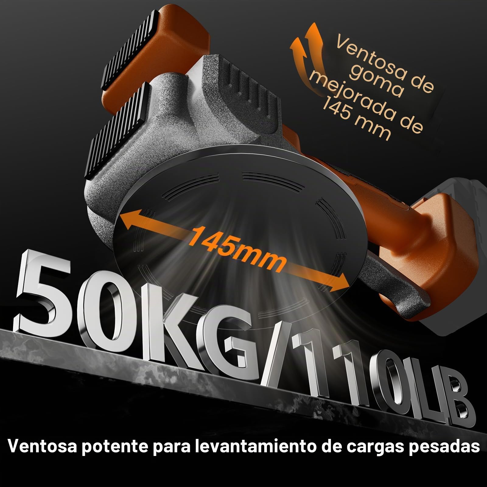 Maquina Vibradora Azulejos Compatible con Batería Makita 18V, Vibrador Ventosas Para Azulejose con 9 Velocidades, Pantalla Digital para Baldosas Grandes(Batería-agotada)