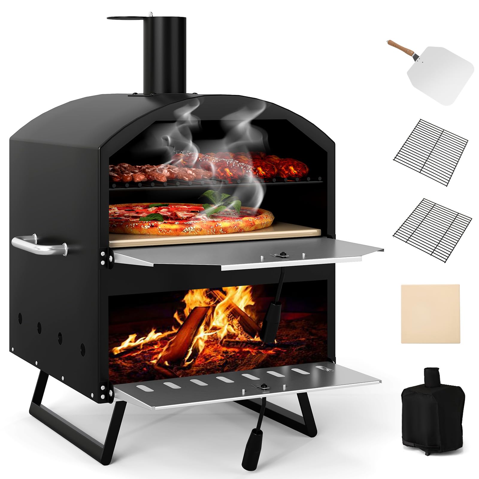 Giantex Wood Fired Outdoor Pizza Oven