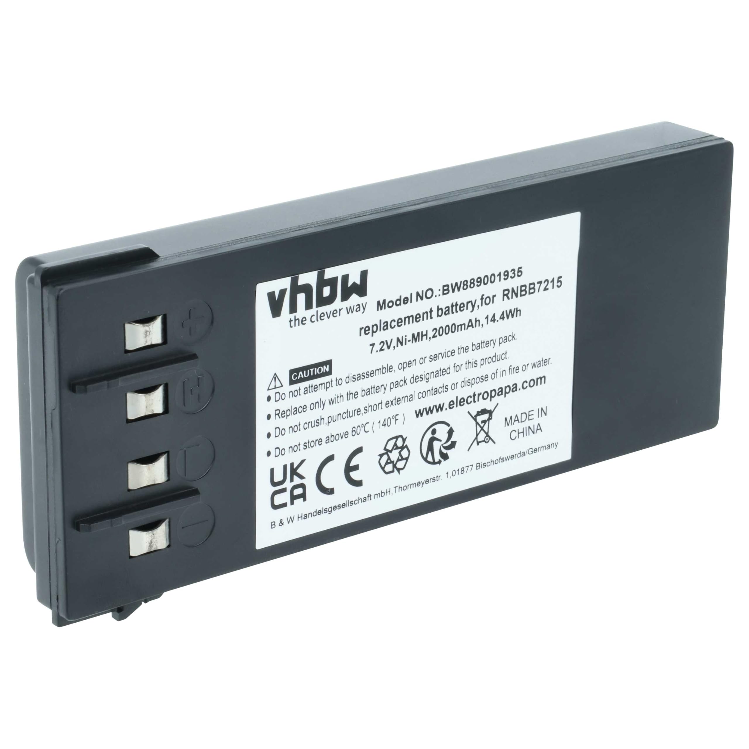 vhbw Batterie Compatible avec NBB Nano-M