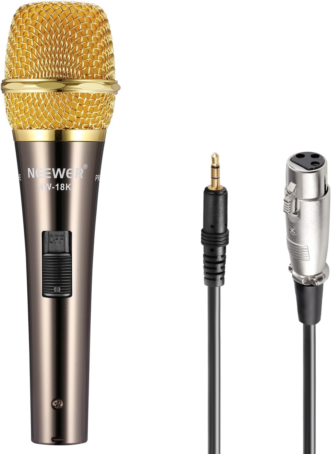 Neewer NW-18K Dynamic Cardioid Vocal Microphone with on/Off Switch for Podcasting, Studio, Live Vocal Applications, Performance, Recording Amplified Instruments