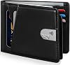 GSOIAX Premium PU Leather Wallet for Men-Handcrafted Vintage Bifold Wallet with 11 Card Slots,3 ID Windows & 2 Cash Pockets,RFID Blocking,Gift ideas for Him(Black)