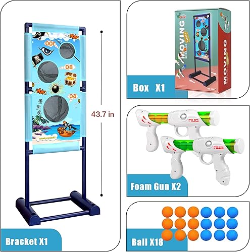 Miniatura 5 de Pistola de juguete para niños de 5, 6, 7, 8, 9, 10, 11, 12 años, el mejor regalo de cumpleaños para niños con objetivo de disparo en movimiento, 2
