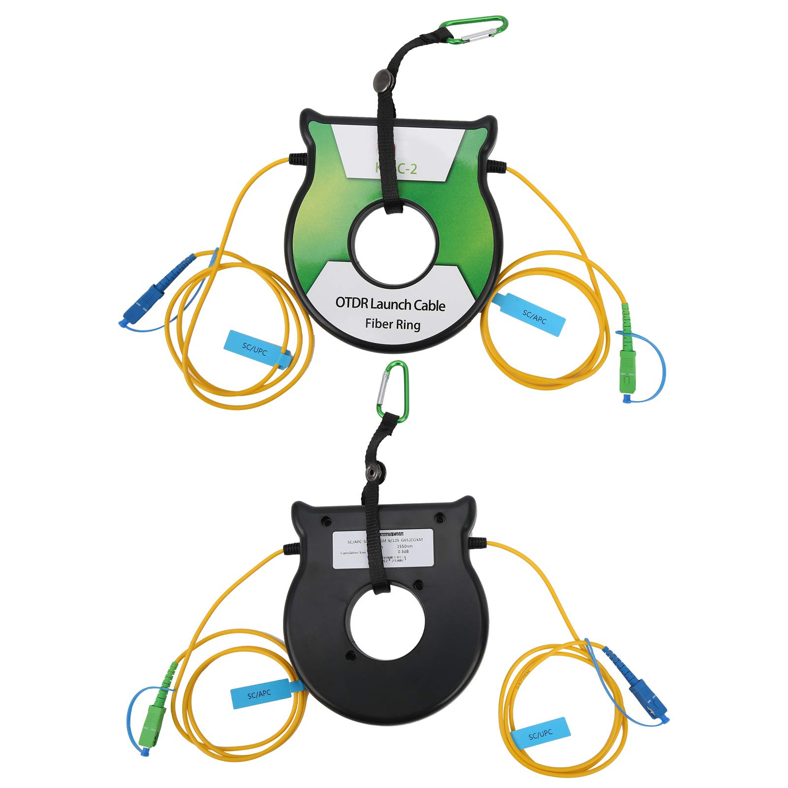 Cable de Lanzamiento de Fibra óptica OTDR, Conector de Prueba OTDR Monomodo 9 125um 1 Km OS2 SC, Diseño de Bobina, sin Empalme de Midspan, Pruebas Precisas de Línea de Fibra para Técnicos