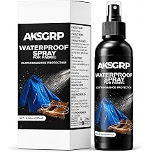 Waterproof Spray for Shoes & Fabric - Shoe Protector Spray Water Repellent & Stain Resistant, Hydrophobic Invisible Protector Spray for Suede, Sneaker, Nubuck, Canvas, Hat, Jacket, Pants 4Oz