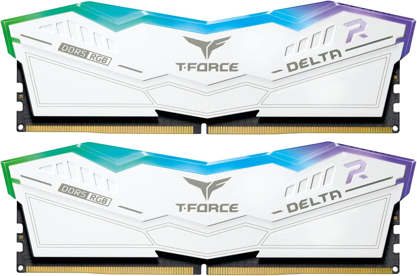 Buy Team RGB DDR5 6000Mhz PC5 48000 16GB X 2 32GB Kit DELTA Series White Desktop 
