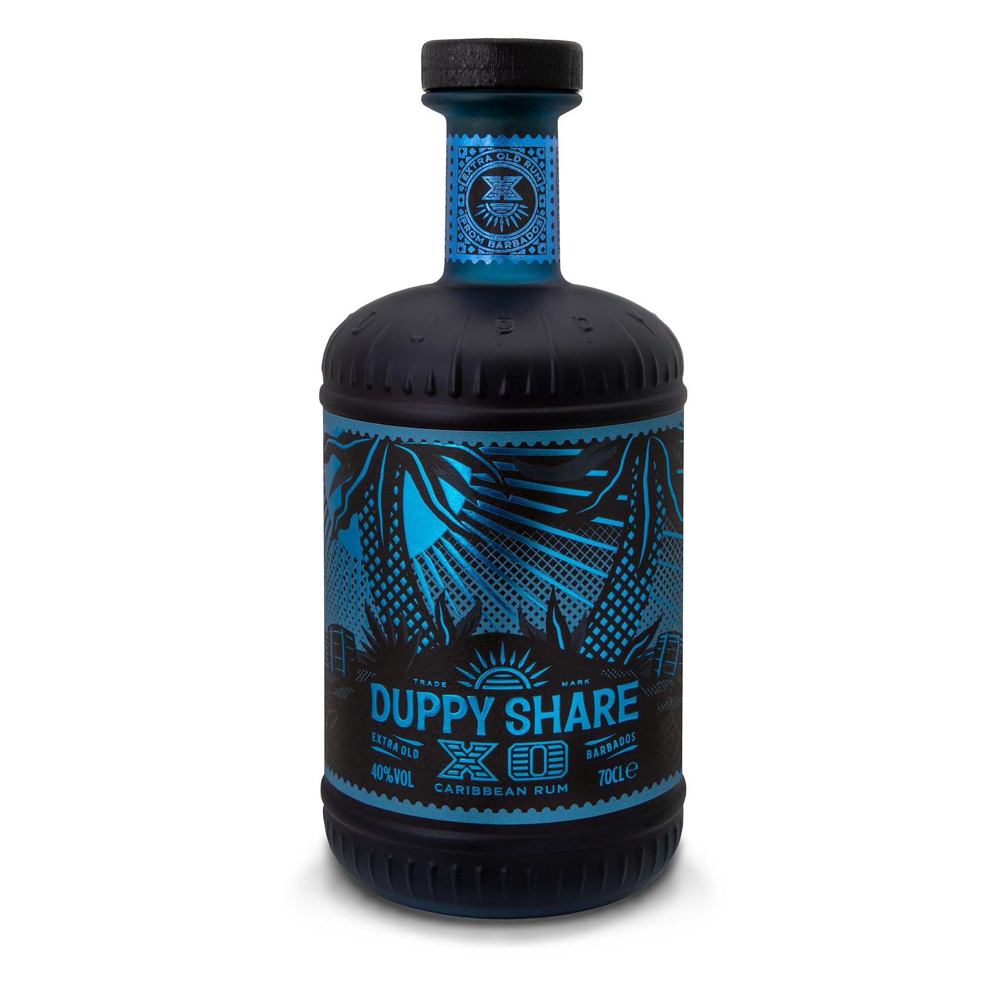 The Duppy Share XO Rum - Golden Rum 70cl (ABV 40%) | Beautiful Blend of Aged Rums | Redefining the XO Rum Category | A Barbados Rum to Enjoy Neat or in an Old Fashioned Cocktail