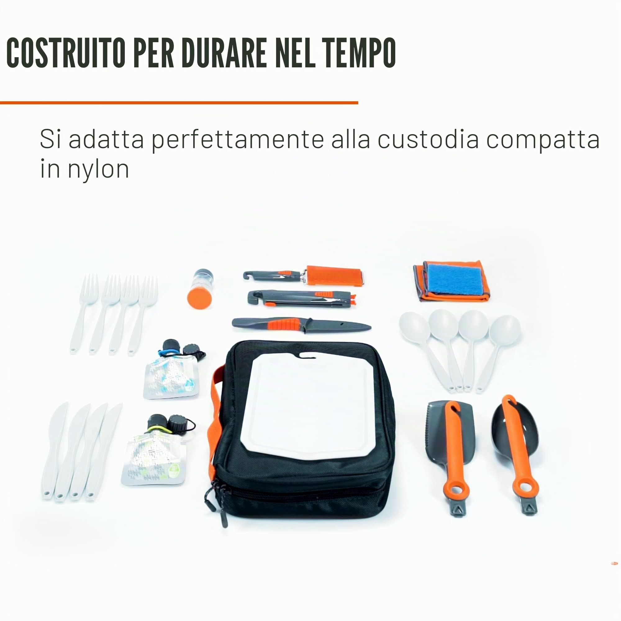 GSI Outdoors - Kit Destination Kitchen Set da Cucina Portatile da 24 pezzi. per Viaggio Camper Escursione