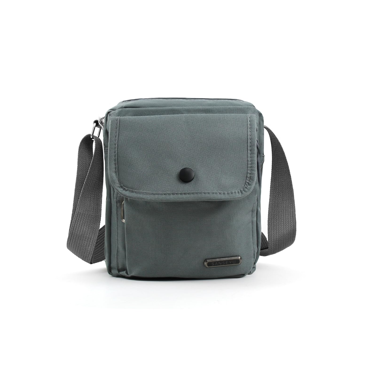 AfitLulu Mens Messenger Bag 3 Zippered Crossbody Bag for Men with Adjustable Shoulder Strap Shoulder Bags with Inner