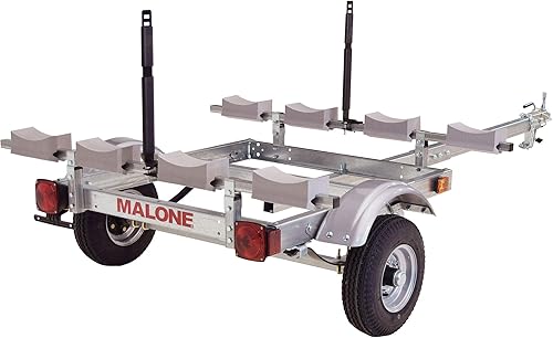 Vista 35 de Malone MPG586XV EcoLight 2 - Remolque de kayak con 2 portadores de kayak en V Capacidad de 14 pies/400 libras Totalmente sumergible