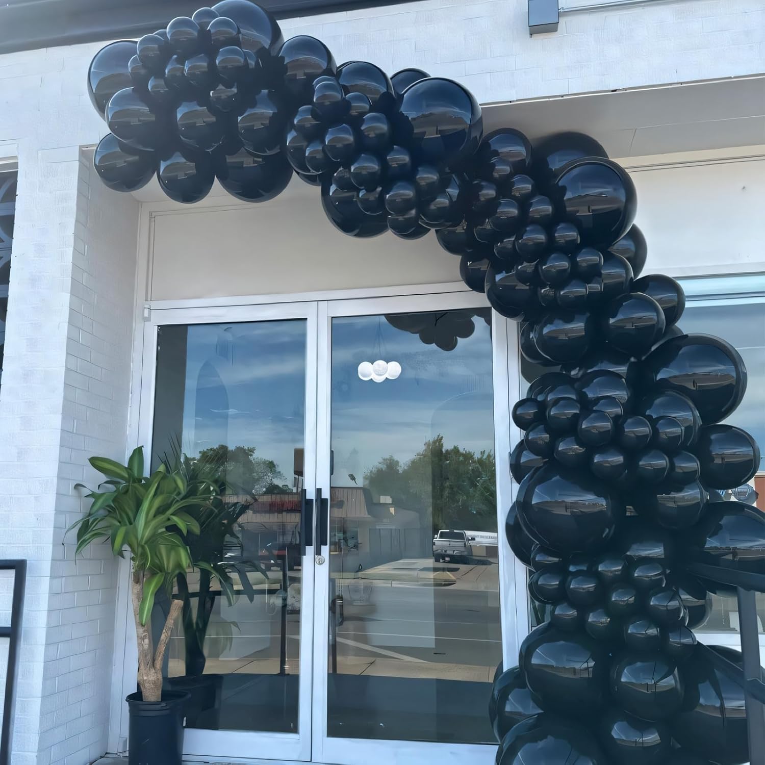 Black Balloons 110pcs 12 Inch Latex Balloon for Happy Birthday Decoration Halloween Anniversary Graduation Wedding Bridal Party Valentine Christmas New Year Decorations