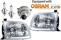 Vista 3 de Auto Parts Avenue Reemplazo de faro para 2000 2001 2002 2003 2004 Tundra (solo modelo de doble cabina) 2001 2002 2003 2004 Sequoia par lado derecho