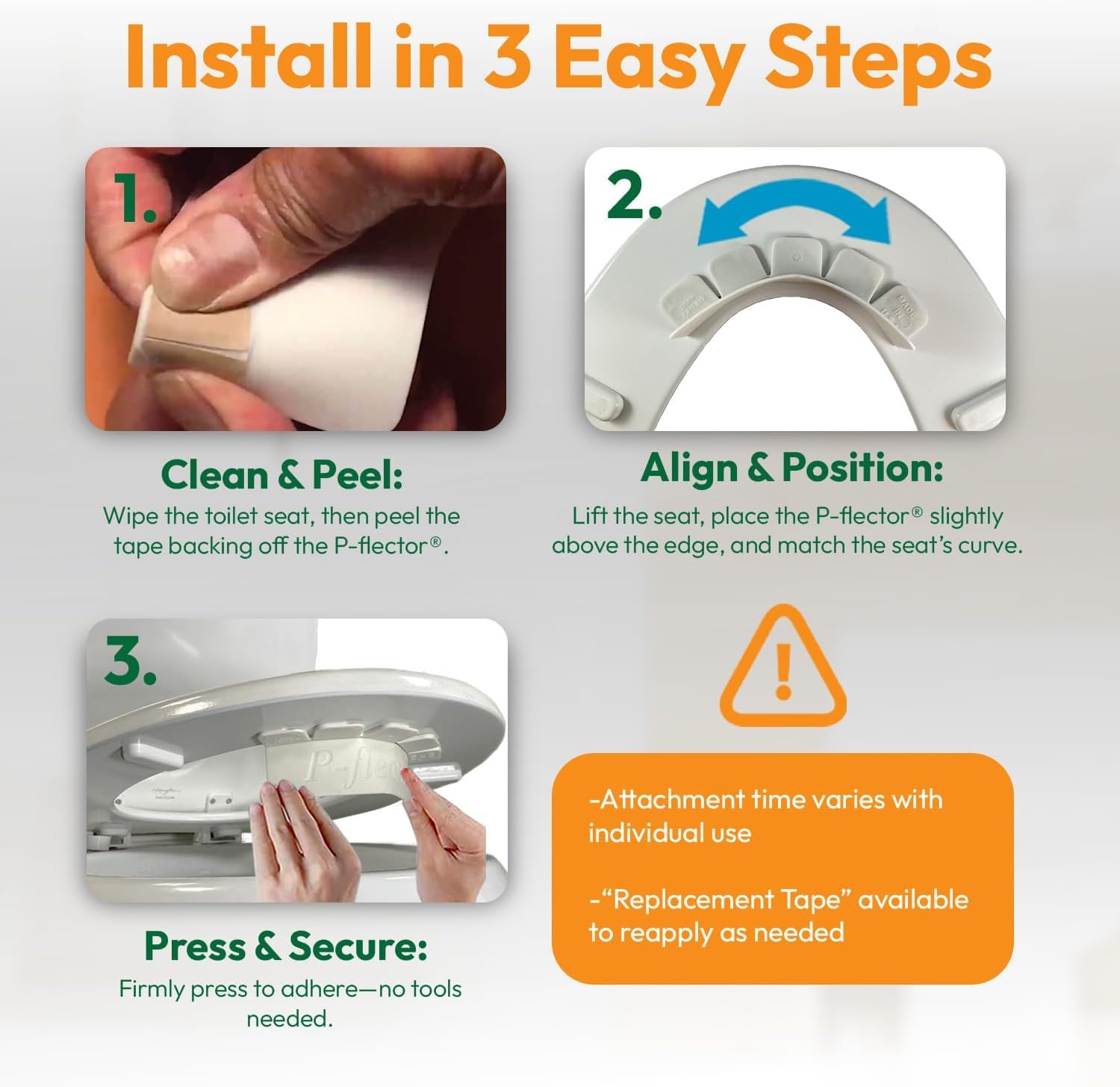 P-FLECTOR Urine Guard - Stop Toilet Splashes -3