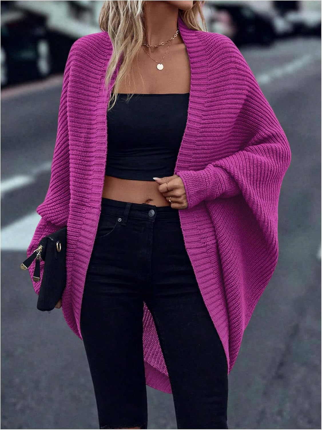 SOLY HUX Women's Open Front Cardigan Ribbed Knit Long Sleeve Sweater Outerwear Fall Clothes - Image 4