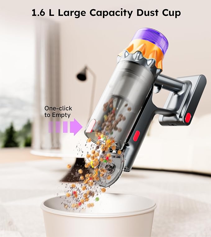 Aspiradora Inalámbrica Escoba 50000Pa Filtro HEPA miniatura 7