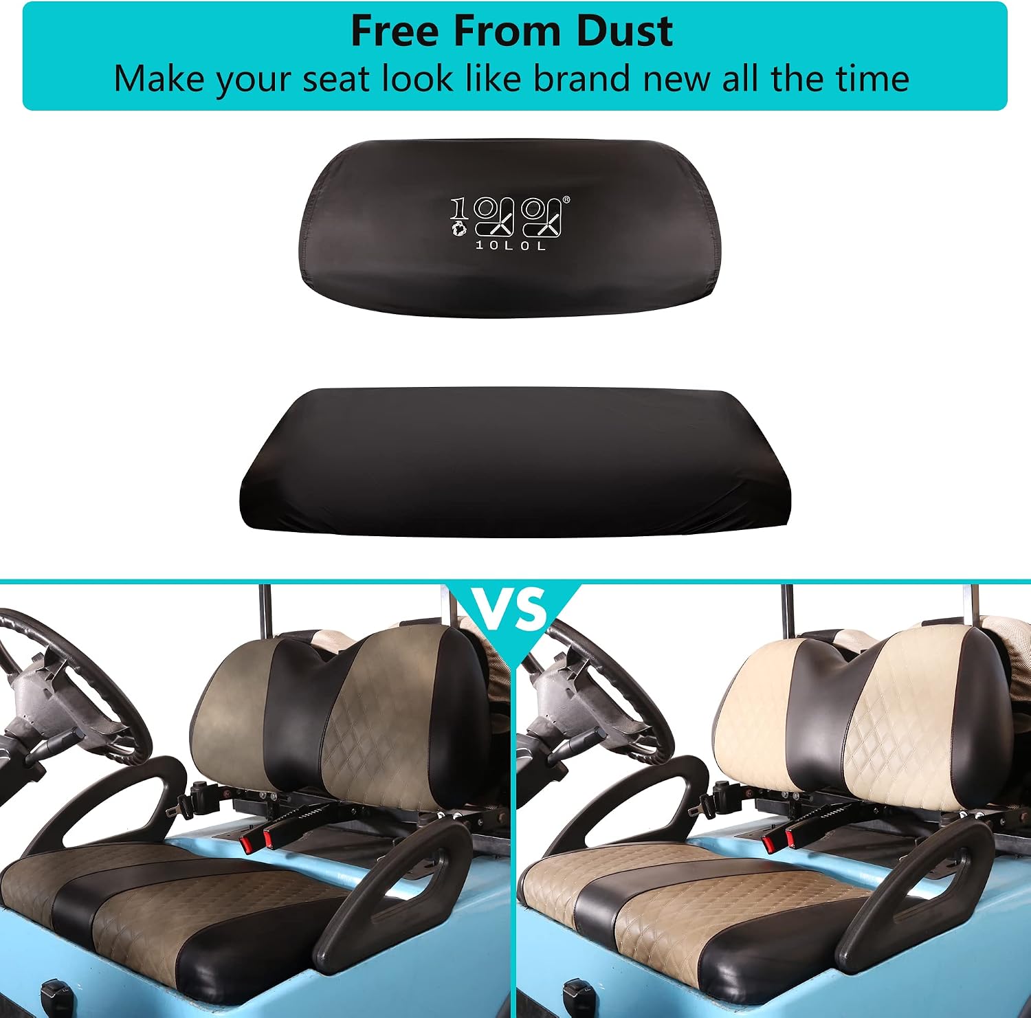 10L0L Golf Buggy Seat Cover Waterproof, 420D Rainproof - Image 3