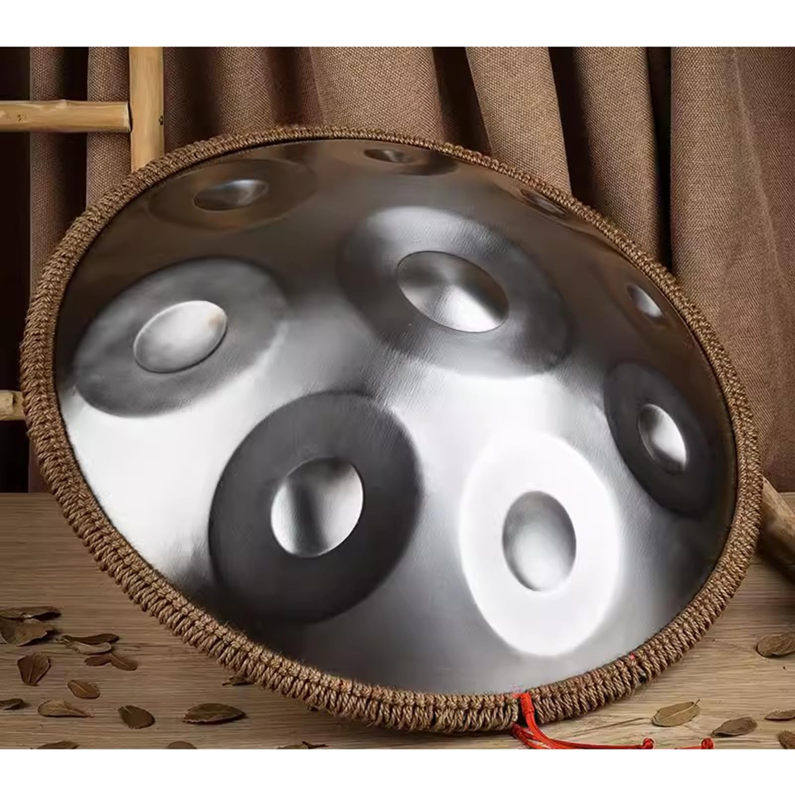 Bęben stalowy, 22 cale, 9 nut, 10 nut, zestaw perkusyjny Handpan Tank, instrument perkusyjny D Minor do jogi, medytacji, edukacji muzycznej (22 cale, 9 nut)