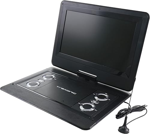 Miniatura 8 de Trexonic 12.5 Inch Portable TV+DVD Player with Color TFT LED Screen and USB/HD/AV Inputs,Black
