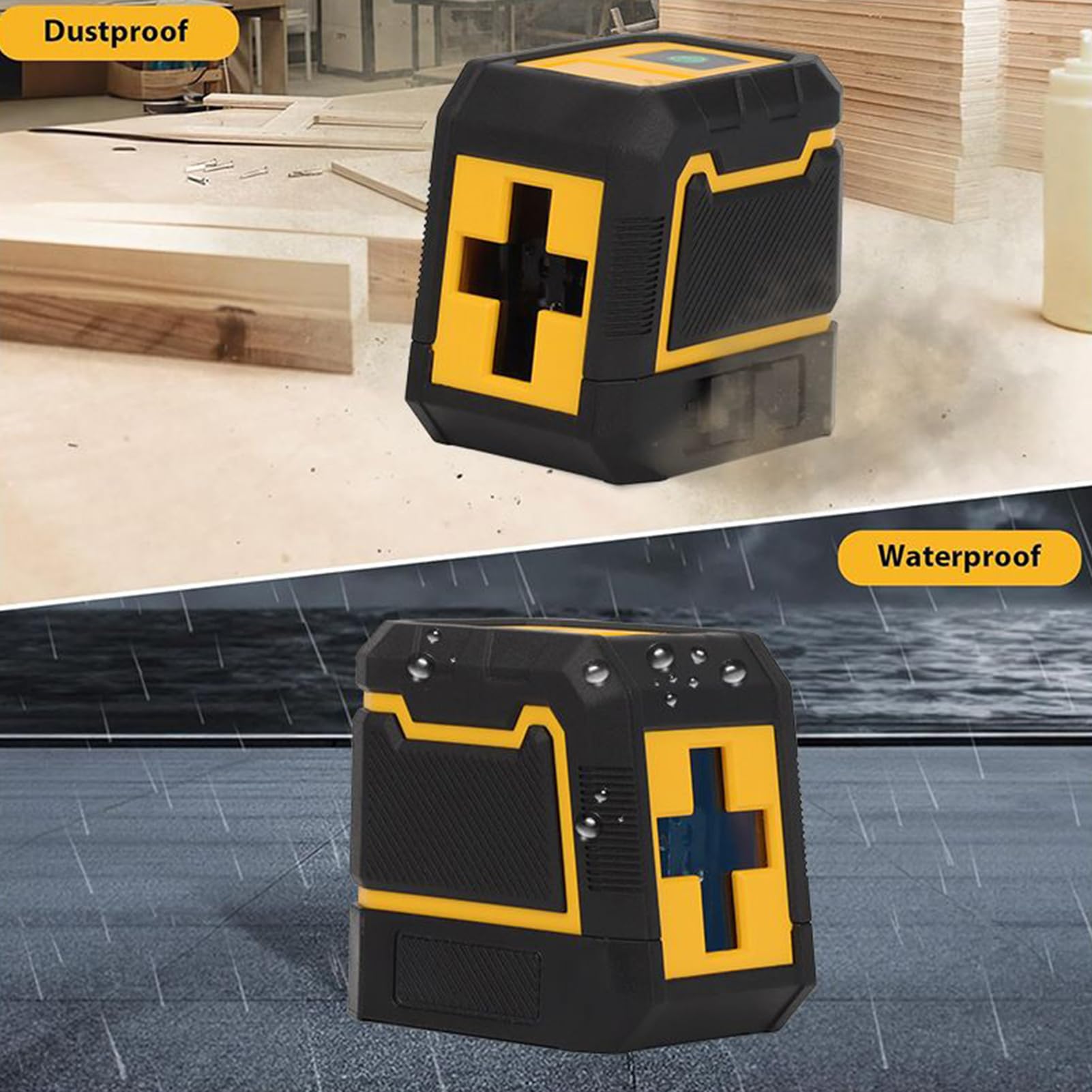 Nivel Láser Cruzado con Trípode Herramienta de Alineación Autonivelante con | Kit de Alineación para Instalación de Muebles Ventanas Suelos Paredes Áreas Exteriores