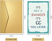 Vista 2 de Tarjeta de despedida divertida - Divertida tarjeta de jubilación y despedida para compañero de trabajo, jefe, amigo del trabajo y más 29