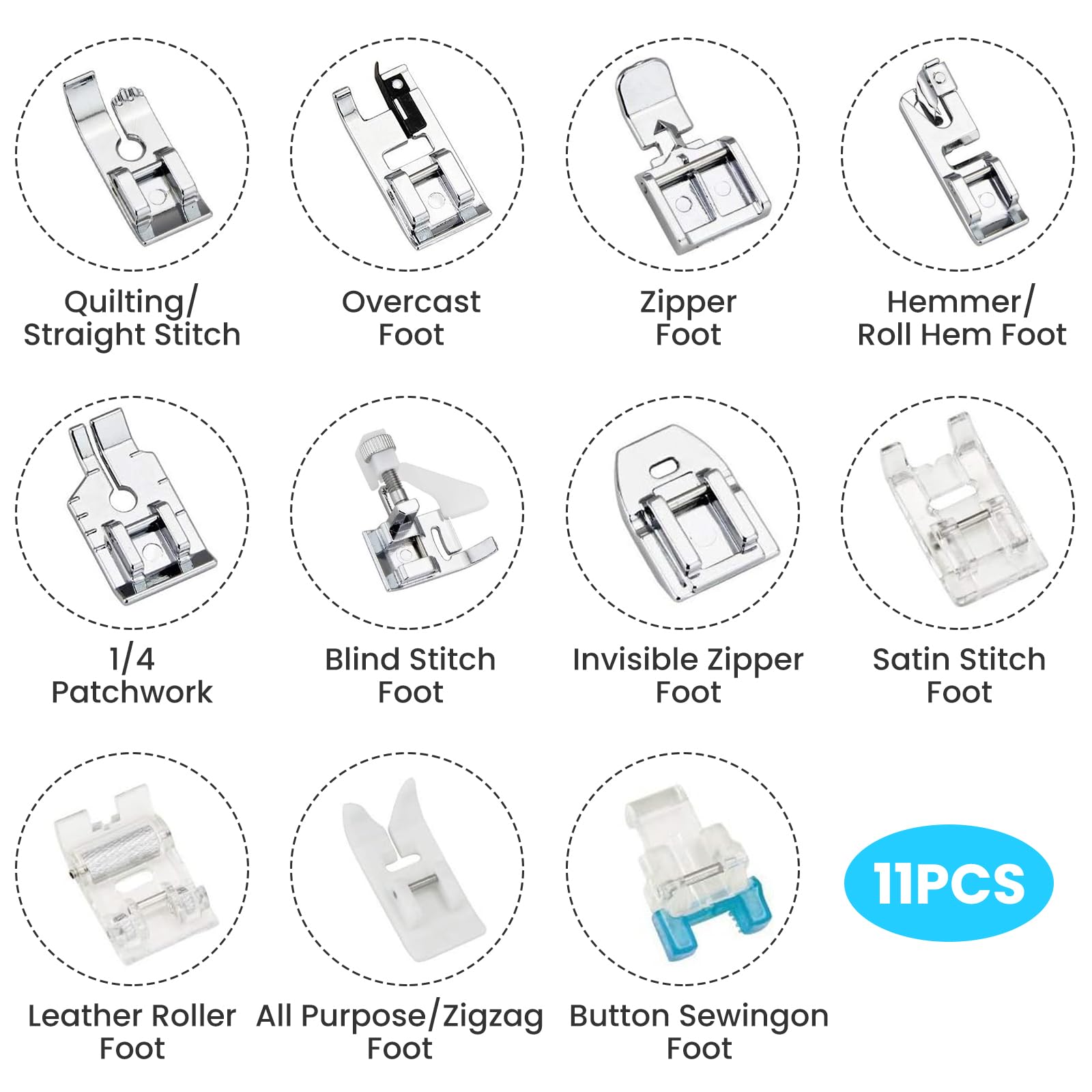 Presser Foot Essential Sewing Machine Feet Guide And Chart ?? - Sew