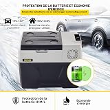 VEVOR Mini Frigorifero Portatile per Auto 40L, con Schermo LCD Digitale, 220 V Mini Frigorifero Congelatore, Congelatore per Frigorifero Portatile da -20 a 20 Gradi C - 6