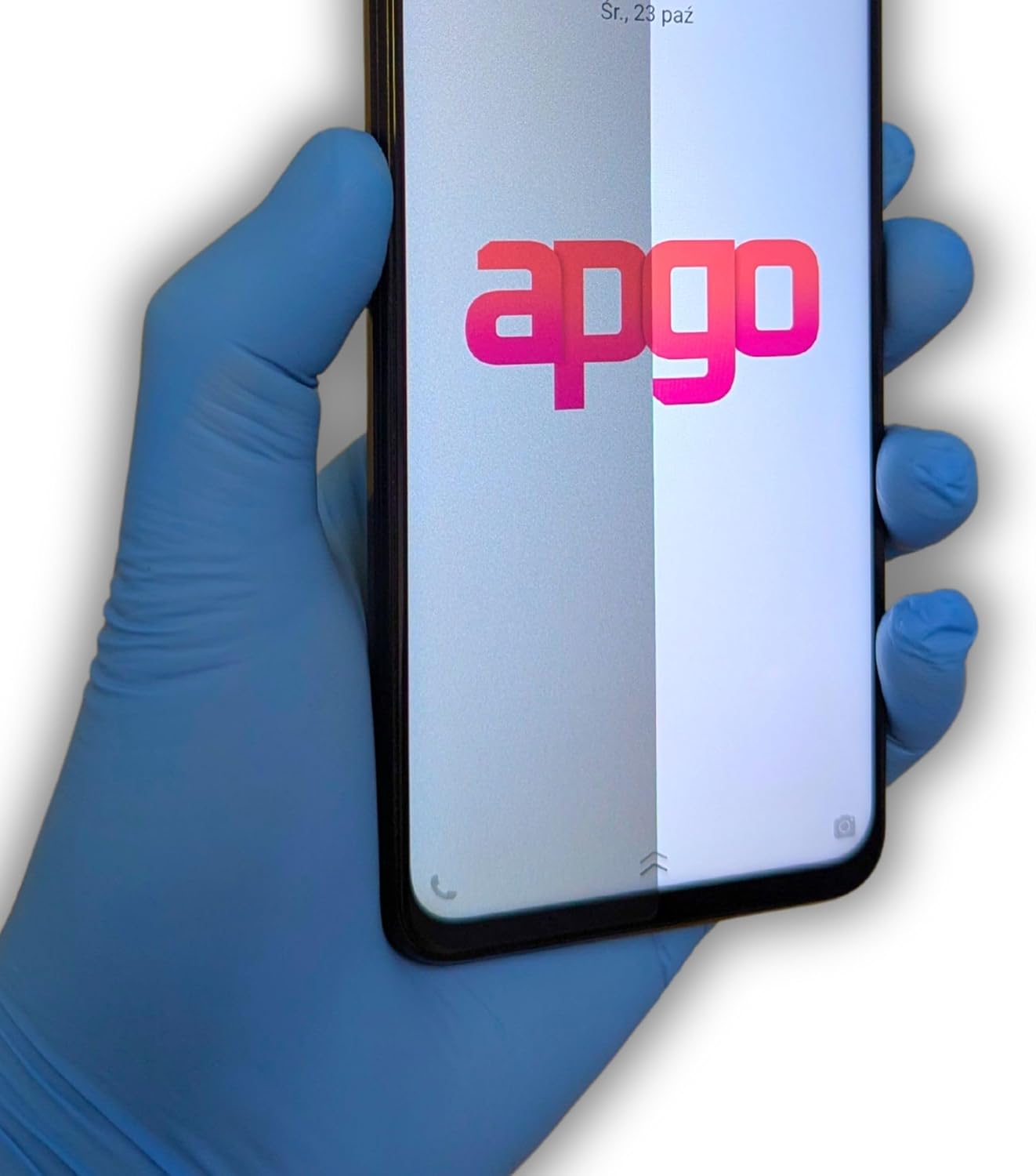 apgo 3x Privacy Matte Hybrid protective glass compatible with Huawei Y6p, flexible nano glass, great replacement for tempered glass, scratch-resistant, full glue, anti-spy