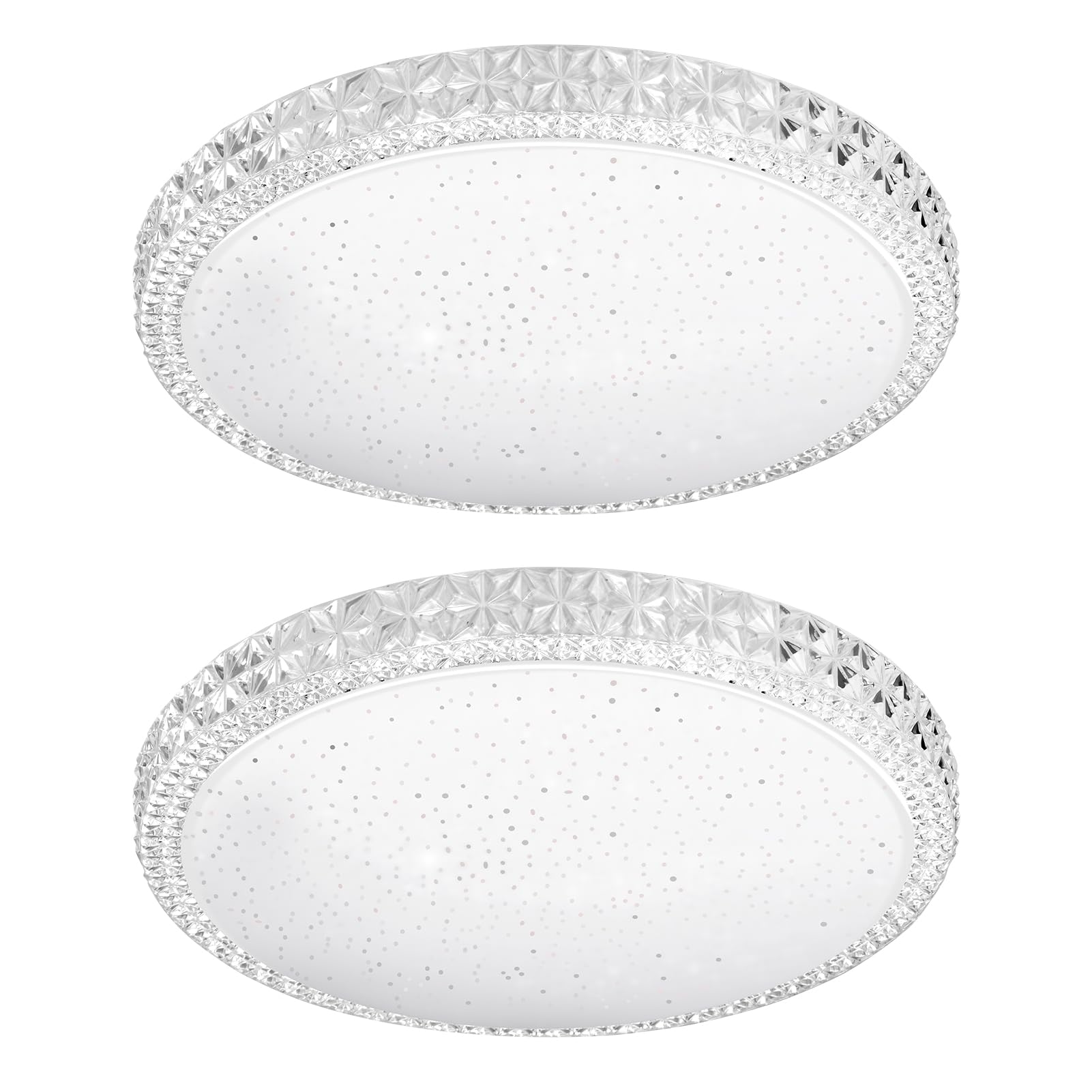 Lihgu 2-Pack 18W Modern LED Ceiling Light, 29cm, 6500K Cool White, 1250lm