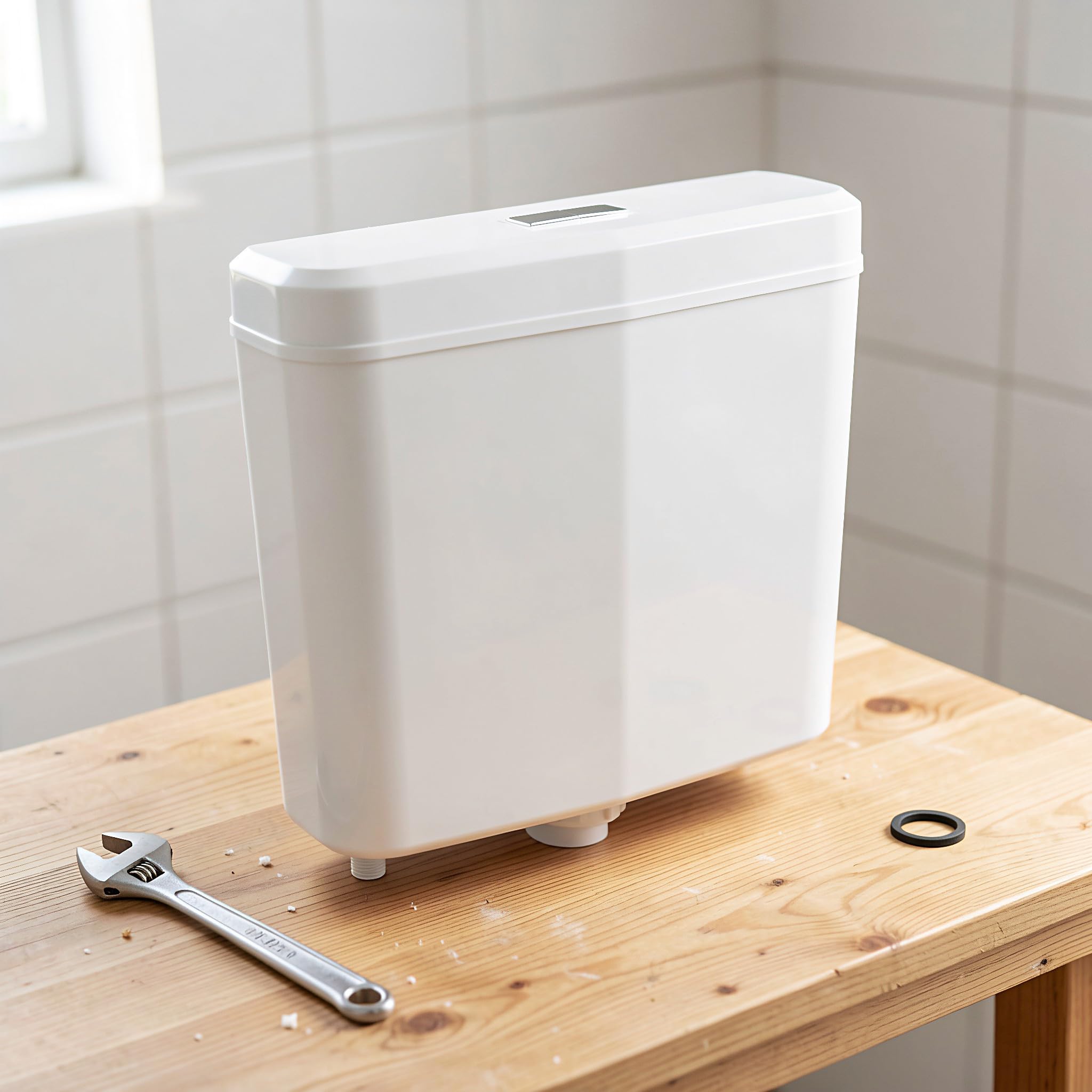 DOITOOL Plastikowy zbiornik na wodę do WC, montaż na ścianie, oszczędzający