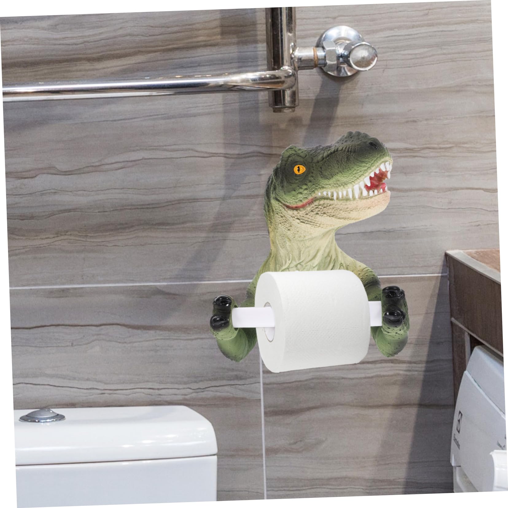 Portarrollos Higiénico Diseño Divertido Adhesivo Decoración Baño