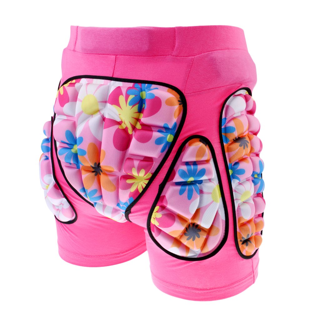MagiDeal – Pantalones cortos acolchados de niño con protector de almohadilla para la cadera, ideales para esquí, patinaje, snowboard