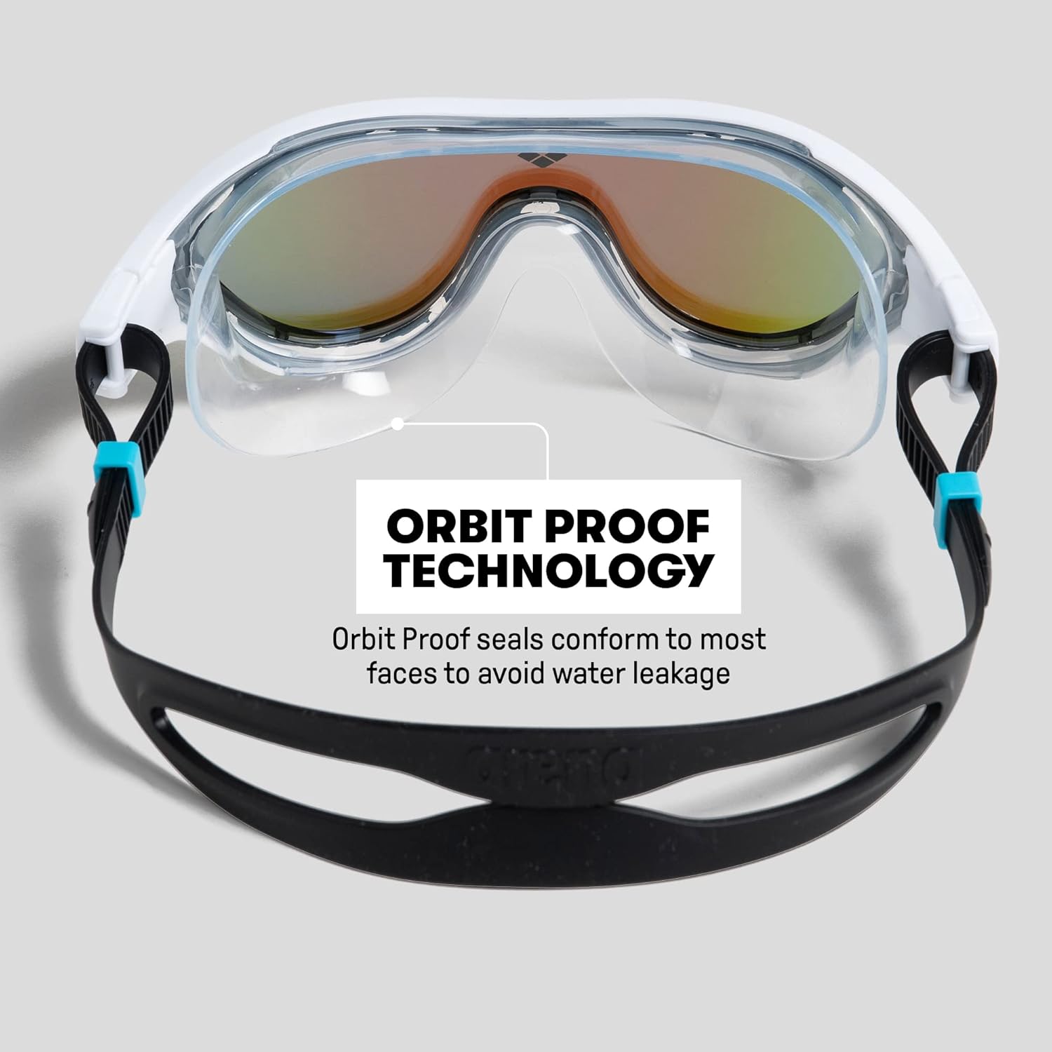 Arena The One Mask Swim Goggles for Men and Women, Silver/Black, Mirror Lens : Everything Else