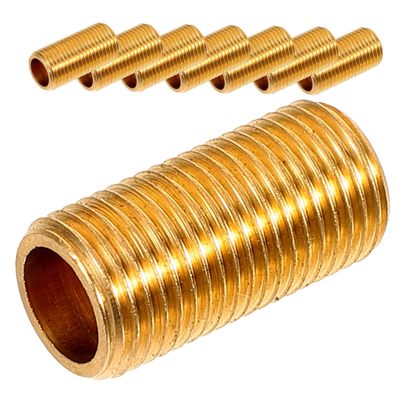 Tige Droite En Laiton Pour Lampe DIY - Longueur 30,2 Cm, Filetage Externe - Connecteur Pour Luminaire Résidentiel Ou Commercial - 2