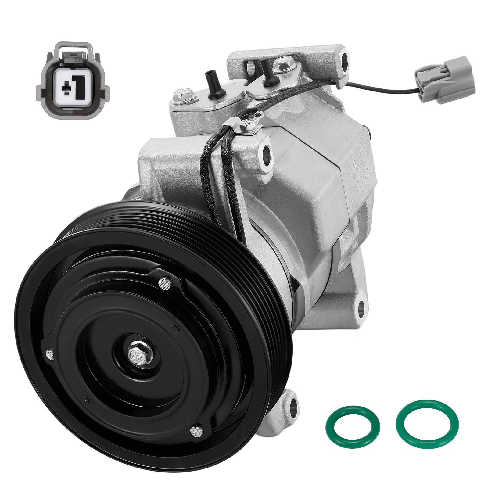 BDFHYK 78389 Air Conditioning A/C Compressor with Clutch Compatible with Honda Accord 2.4L 2003-2007, Replacement 77389, 19187872