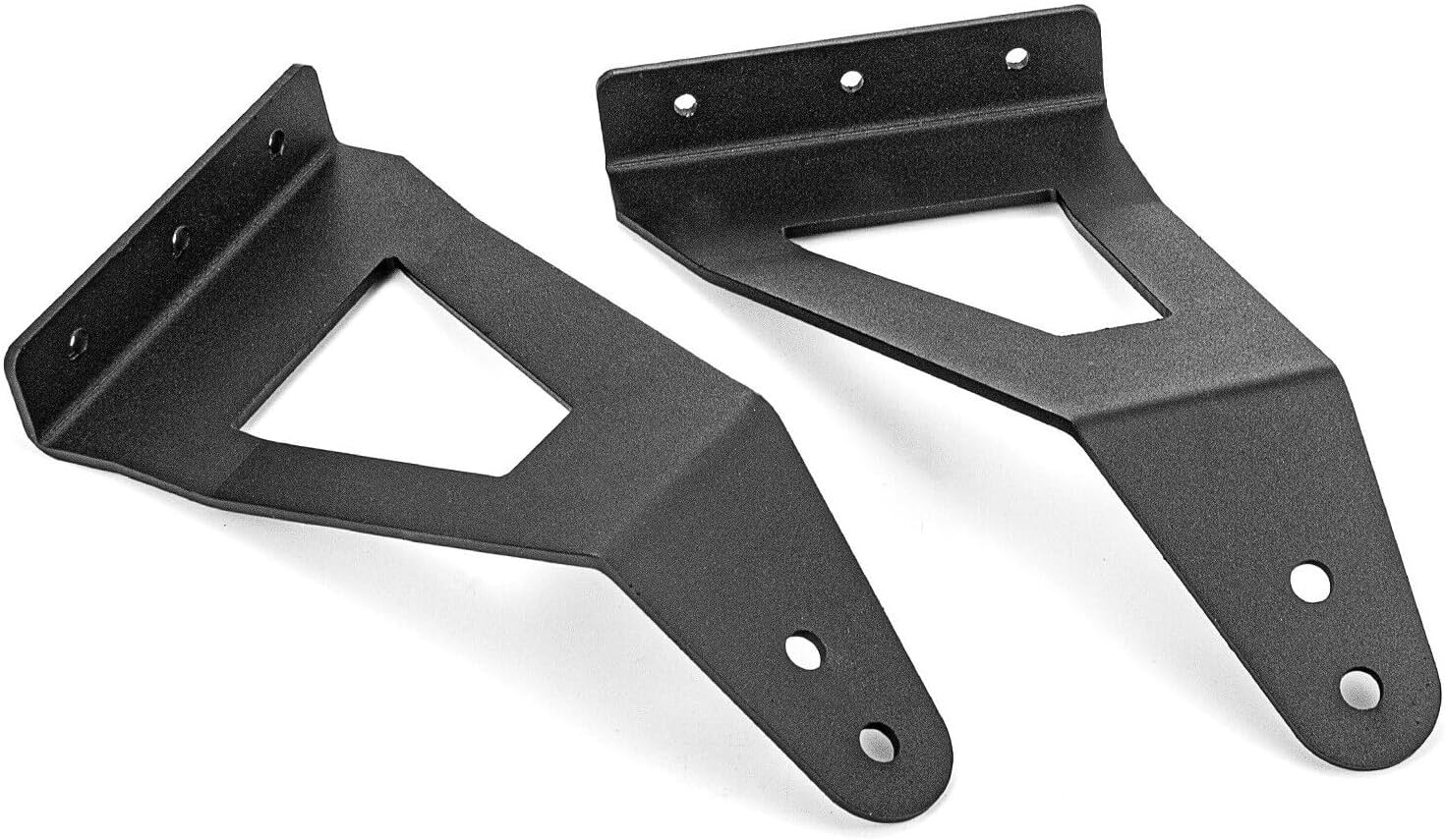 Roof Windshield 52" Curved Light Bar Bracket Mount Front Left Right