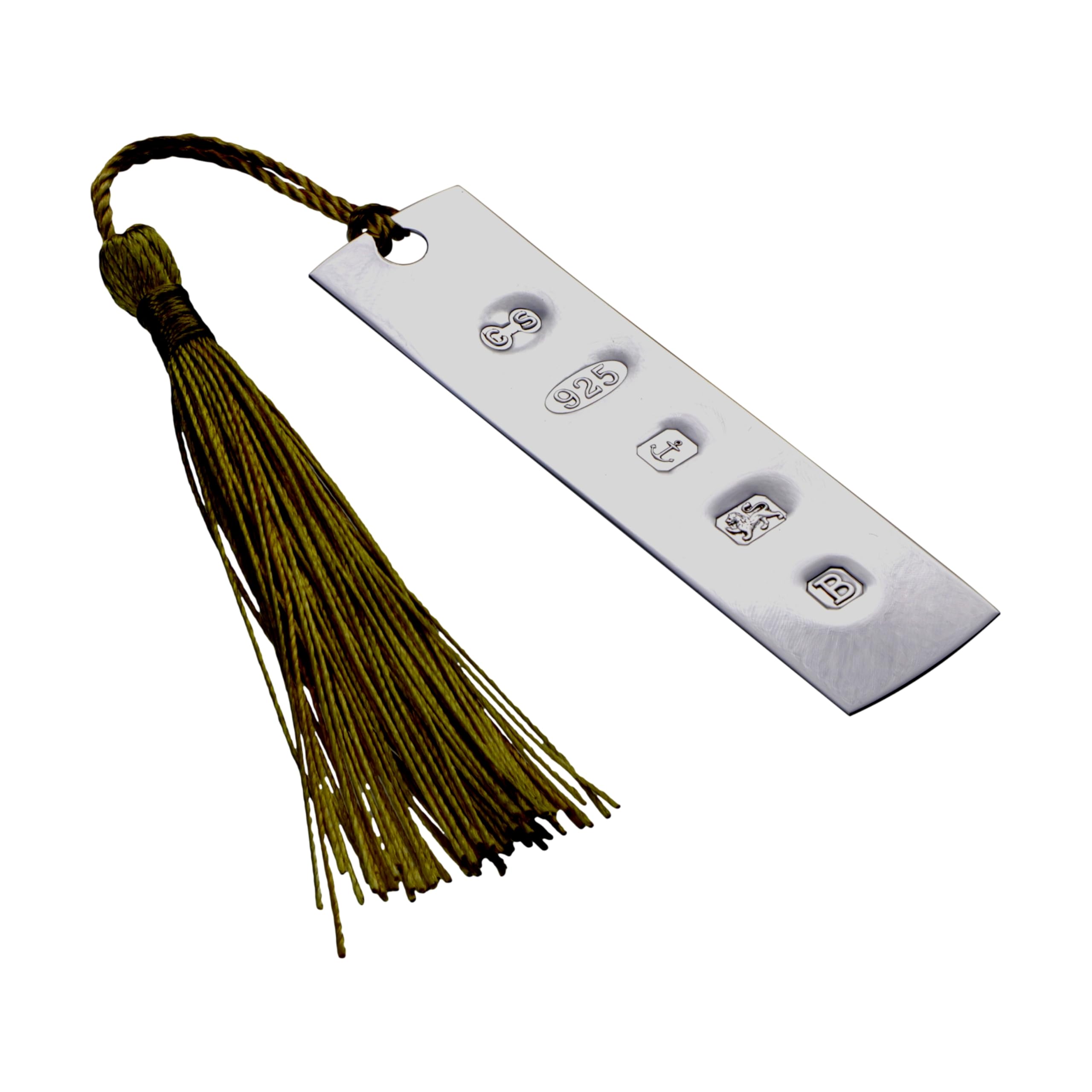 Cators Sterling Silver Bookmark - .925 Sterling Silver Bookmarks for Women & Men, 0.5mm Thick (Medium (80x20mm))