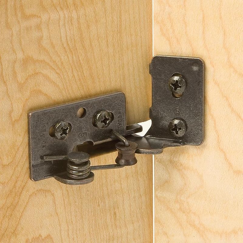 Snap Closing Semi-Concealed Hinges - Oil-Rubbed Bronze (Pair)
