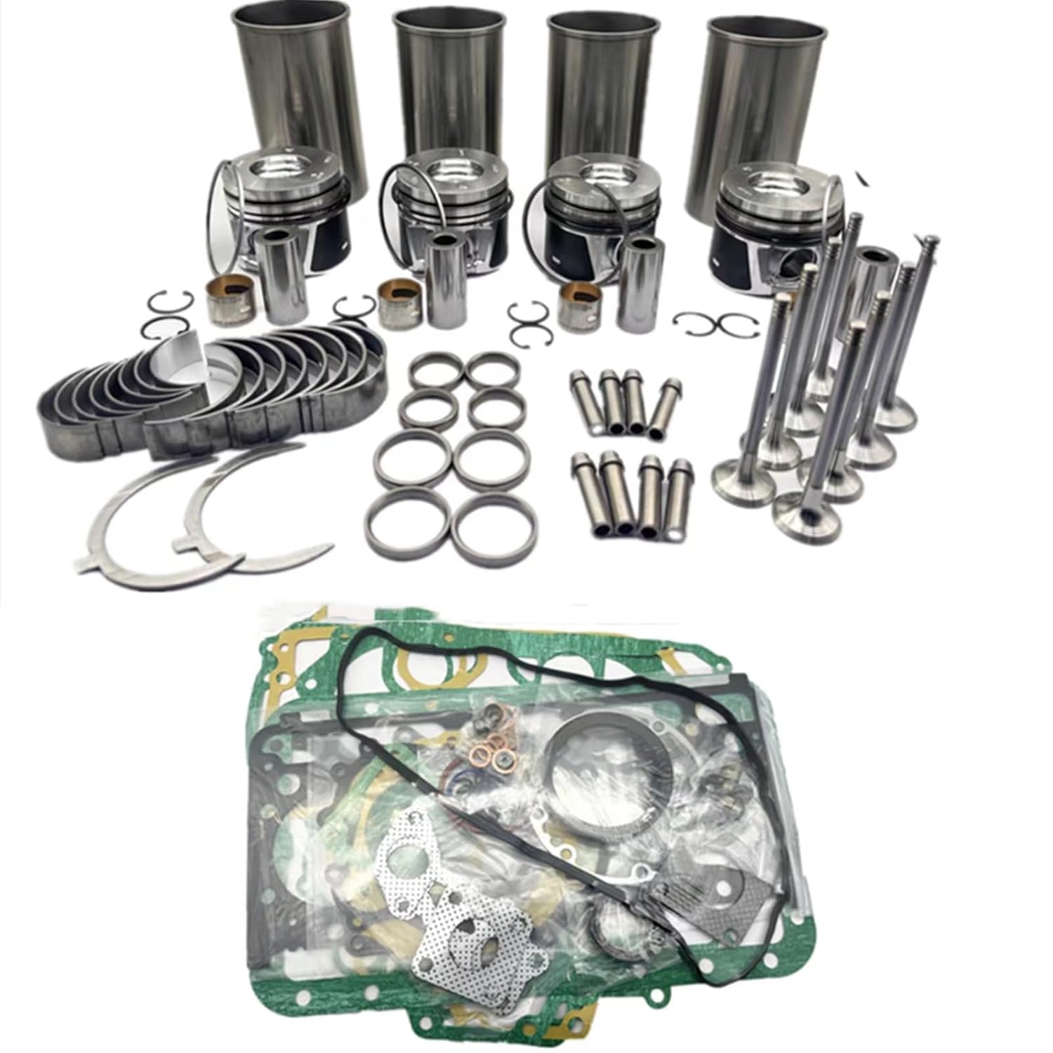 STD V1500 Overhaul Rebuild Kit Fits for Kubota Engine Overhaul Kit L285 Compact