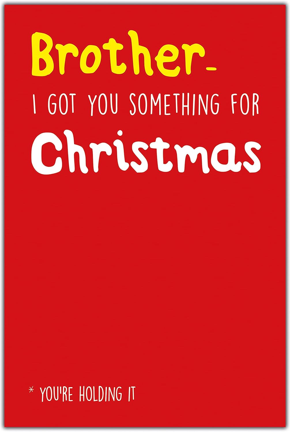Emotional Rescue Brother Christmas Cards, Funny Christmas Card Brother ...