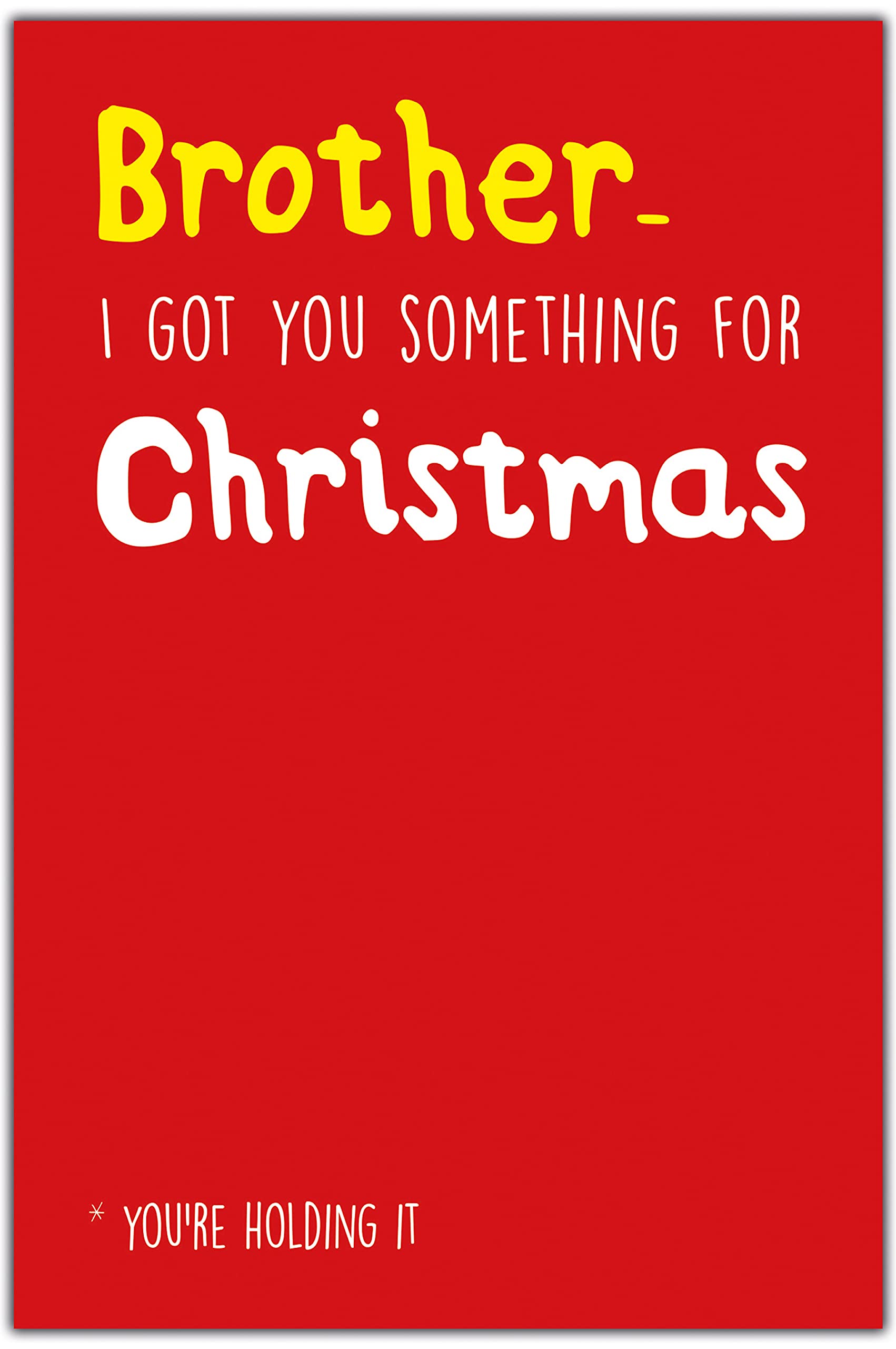 Emotional Rescue Brother Christmas Cards, Funny Christmas Card Brother, Xmas Card for Brother, Brother Christmas Card for Him Funny, Christmas Card Brother, Brother Christmas Cards,159x235mm