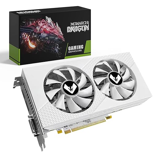 SOYO Placa de Vídeo AMD Radeon RX580 8GB GDDR5 256 bits 2048SP, placa de vídeo para jogos de PC com porta de exibição HDMI DVI PCI Express x 16 3.0 GPU com ventiladores duplos