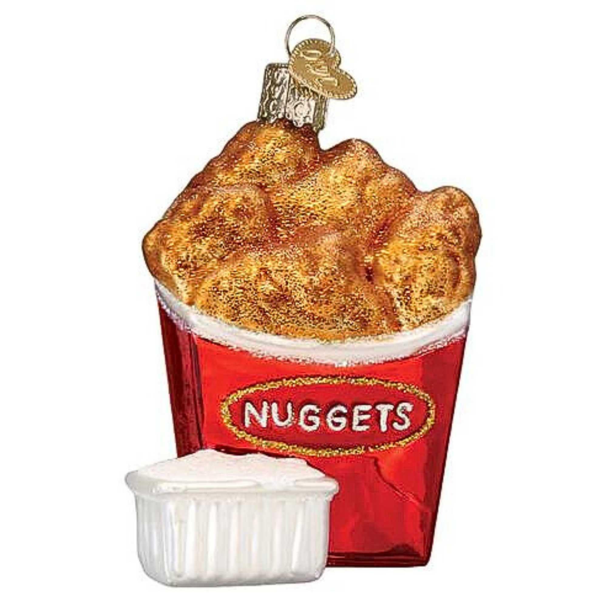 Old World Christmas Chicken Nuggets Glass Hanging Ornament