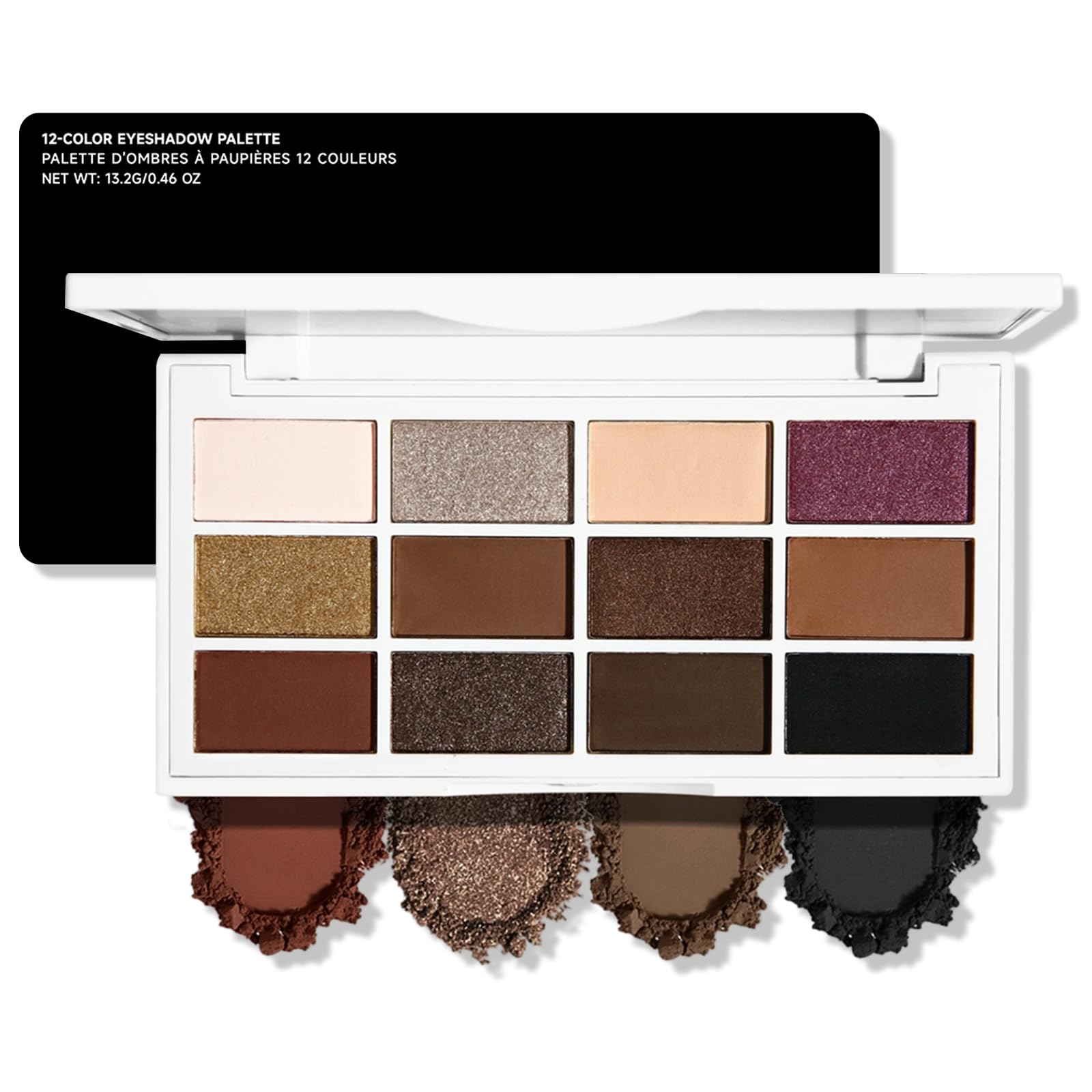 Erinde 10 Color Matte Eyeshadow Palette - Cement -19