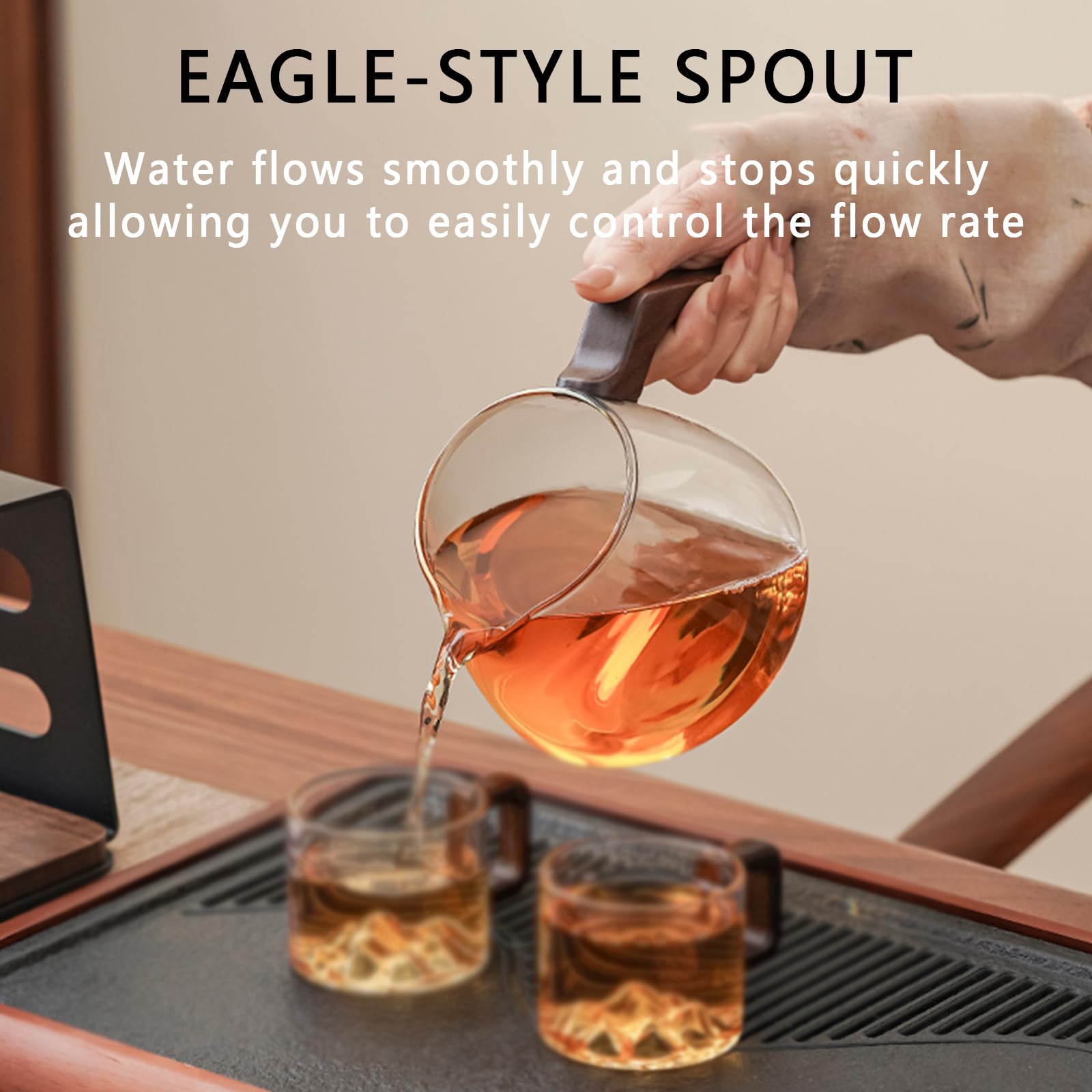 Tetera Automática De Madera, Infusor Magnético, Separador De Té Y Sopa, Diseño Tres En Uno, con Filtro, Estilo Chino, para Oficina Y Sala De Estar